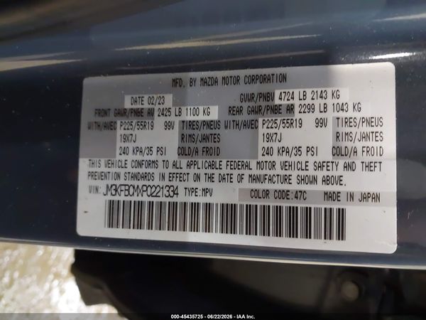 2023 MAZDA CX-5 2.5 S CARBON EDITION