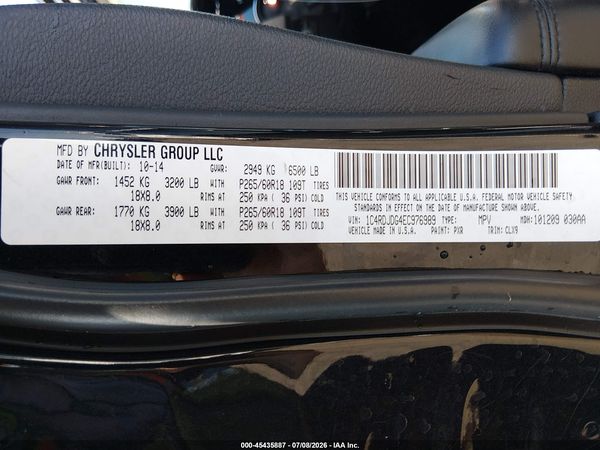 2014 DODGE DURANGO LIMITED