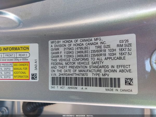 2026 HONDA CR-V EX AWD