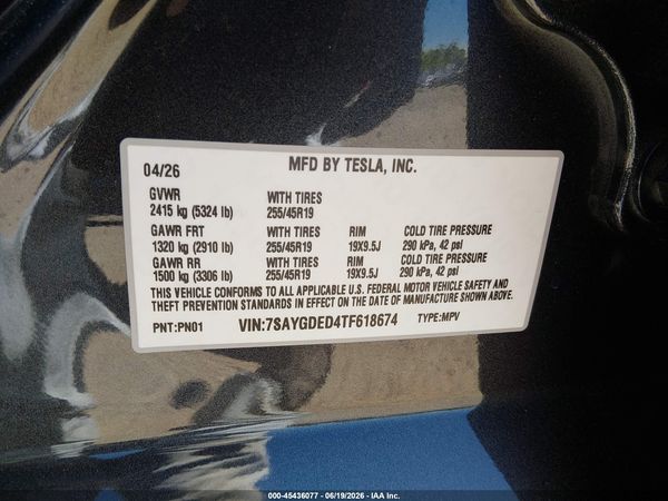 2026 TESLA MODEL Y