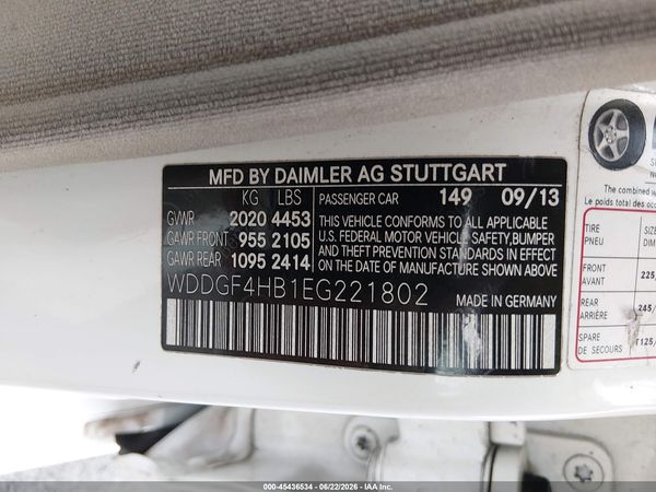2014 MERCEDES-BENZ C 250 SPORT