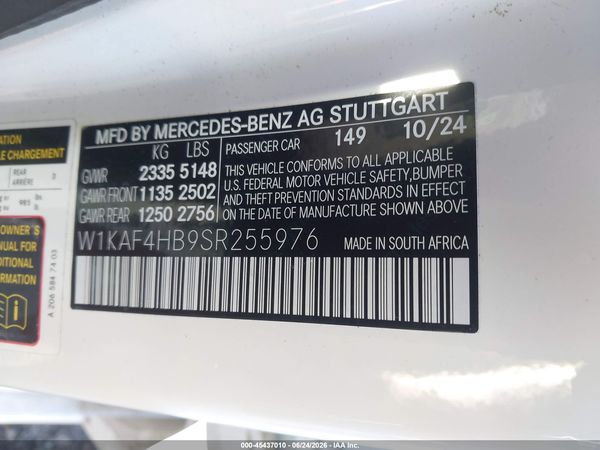 2025 MERCEDES-BENZ C 300 C300 4MATIC