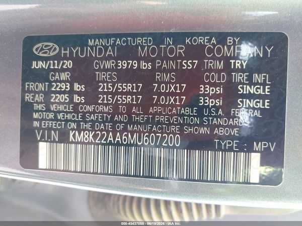 2021 HYUNDAI KONA SEL