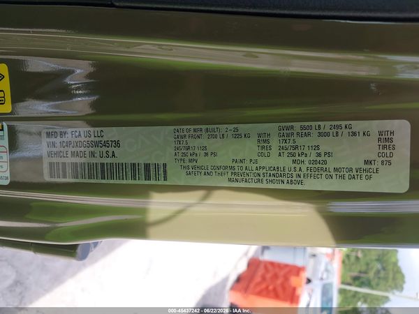 2025 JEEP WRANGLER 4-DOOR SUMMIT 4X4