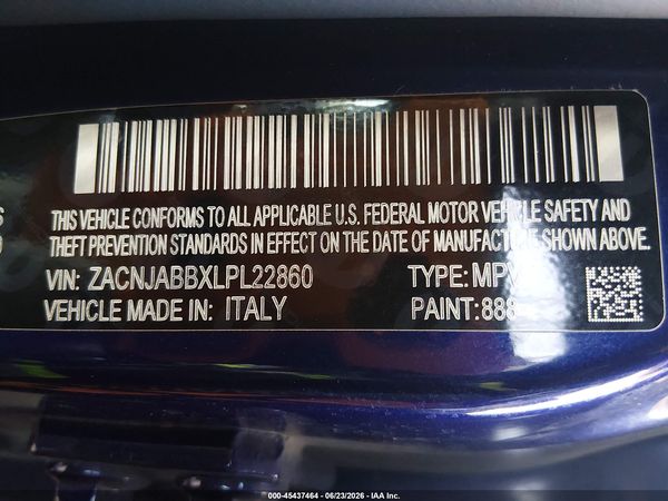 2020 JEEP RENEGADE LATITUDE FWD