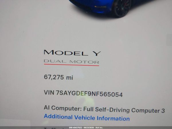 2022 TESLA MODEL Y