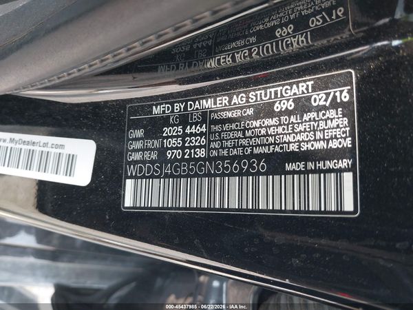2016 MERCEDES-BENZ CLA 250 4MATIC