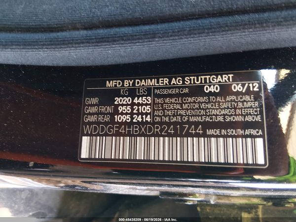2013 MERCEDES-BENZ C 250 SPORT