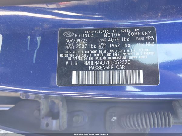2023 HYUNDAI ELANTRA HYBRID LIMITED