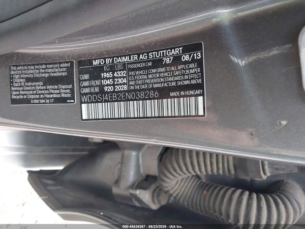 2014 MERCEDES-BENZ CLA 250 CLA250