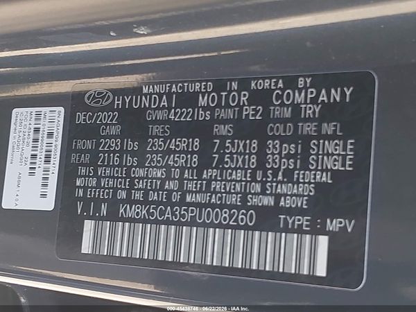 2023 HYUNDAI KONA LIMITED