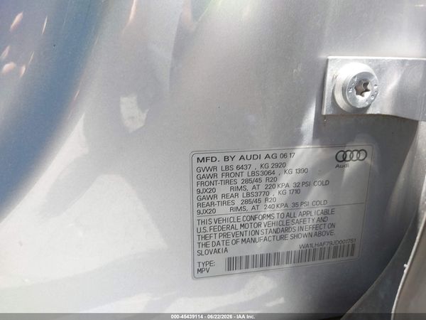 2018 AUDI Q7 2.0T PREMIUM