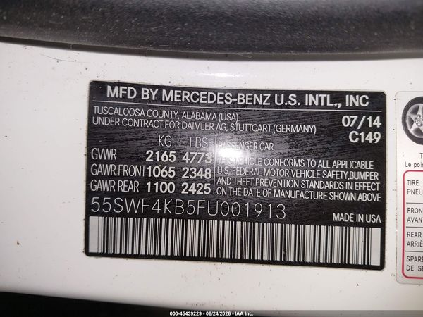 2015 MERCEDES-BENZ C 300 4MATIC