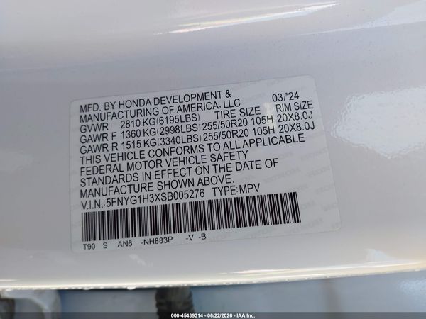 2025 HONDA PILOT SPORT