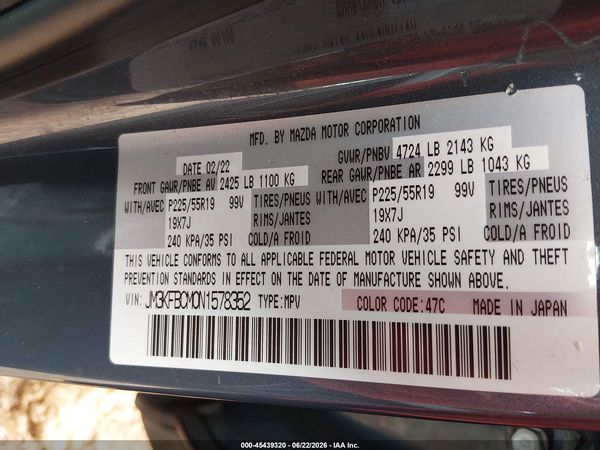 2022 MAZDA CX-5 2.5 S CARBON EDITION