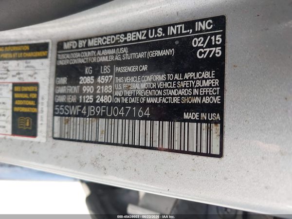 2015 MERCEDES-BENZ C 300 Base