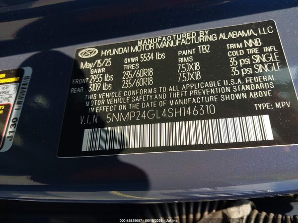 2025 HYUNDAI SANTA FE SEL