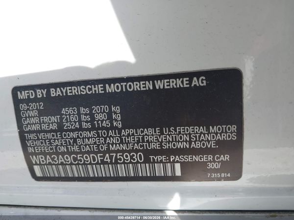 2013 BMW 335I