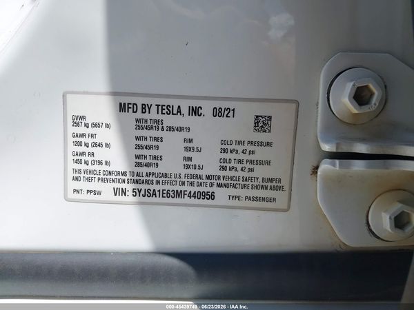 2021 TESLA MODEL S