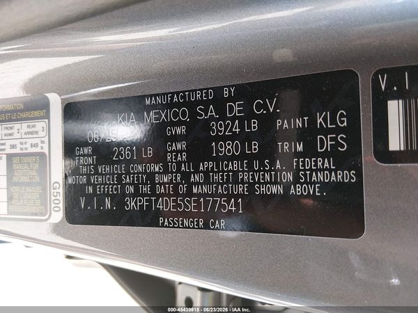 2025 KIA K4 LXS