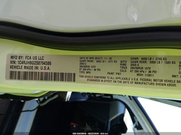 2025 JEEP GRAND CHEROKEE LIMITED 4X4