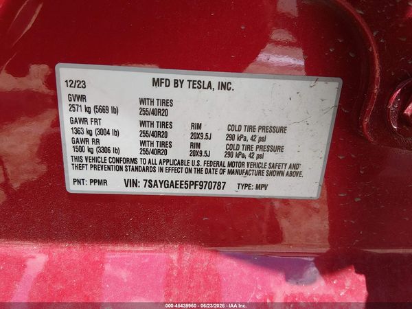 2023 TESLA MODEL Y