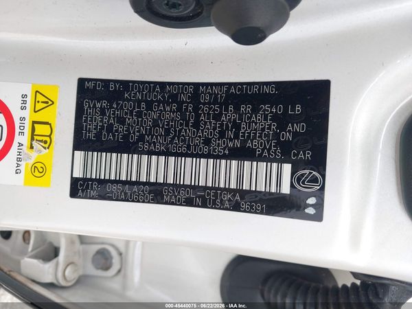 2018 LEXUS ES 350