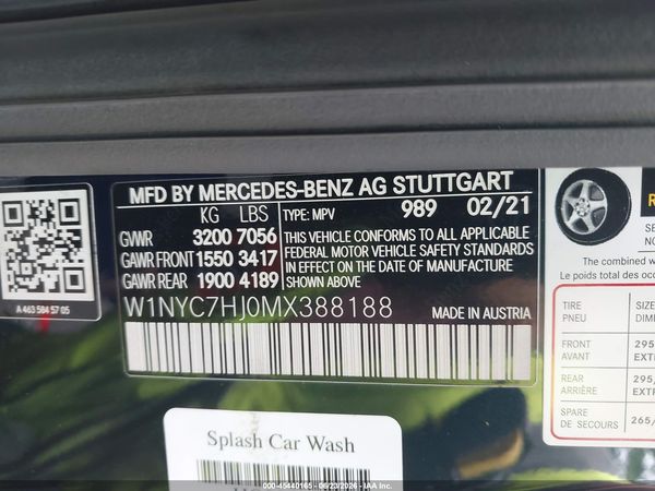 2021 MERCEDES-BENZ AMG G 63 4MATIC