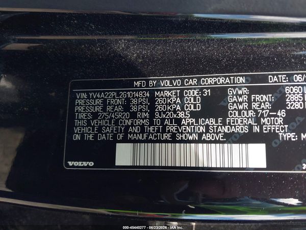 2016 VOLVO XC90 T6 INSCRIPTION