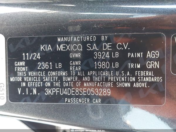 2025 KIA K4 EX