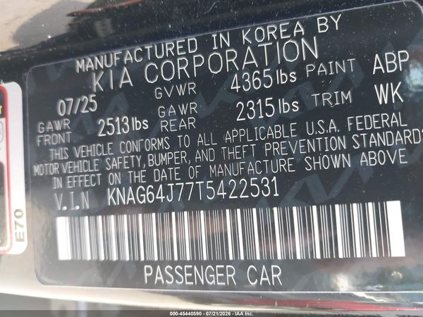 2026 KIA K5 GT-LINE FWD