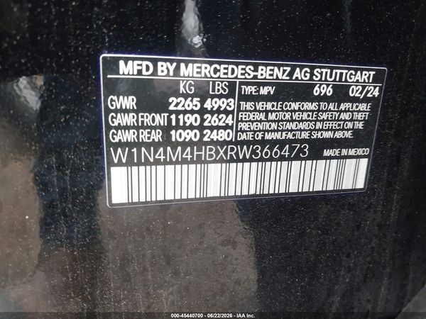 2024 MERCEDES-BENZ GLB 250 4MATIC