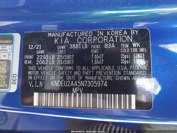 2022 KIA SELTOS S