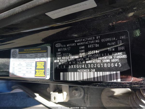 2018 KIA OPTIMA EX