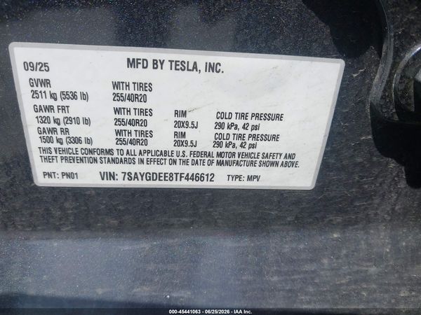 2026 TESLA MODEL Y