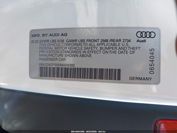 2022 AUDI A5 CABRIOLET