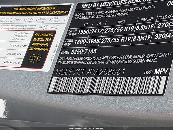2013 MERCEDES-BENZ GL 450 4MATIC