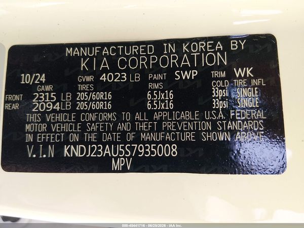 2025 KIA SOUL LX