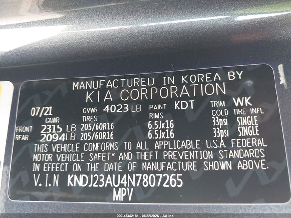 2022 KIA SOUL LX