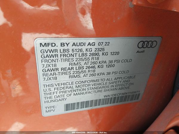 2022 AUDI Q3
