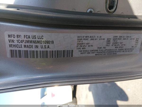 2021 JEEP CHEROKEE LATITUDE LUX 4X4