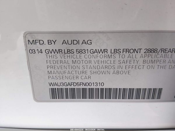 2015 AUDI A8 L 3.0T