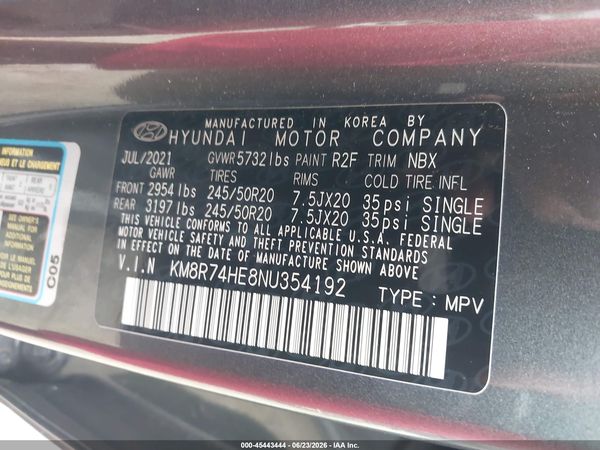 2022 HYUNDAI PALISADE CALLIGRAPHY