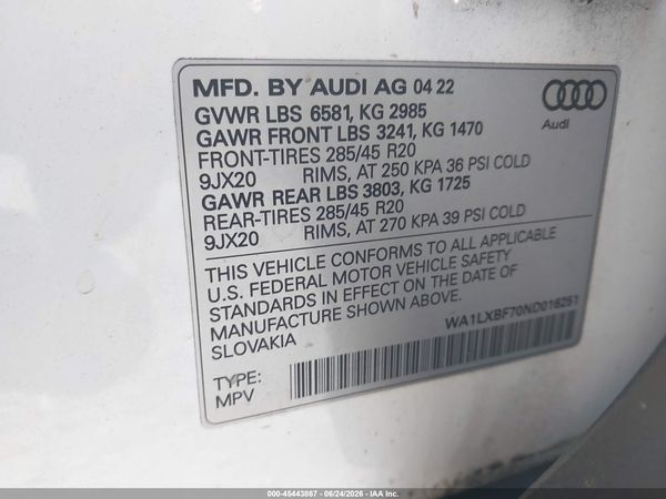 2022 AUDI Q7