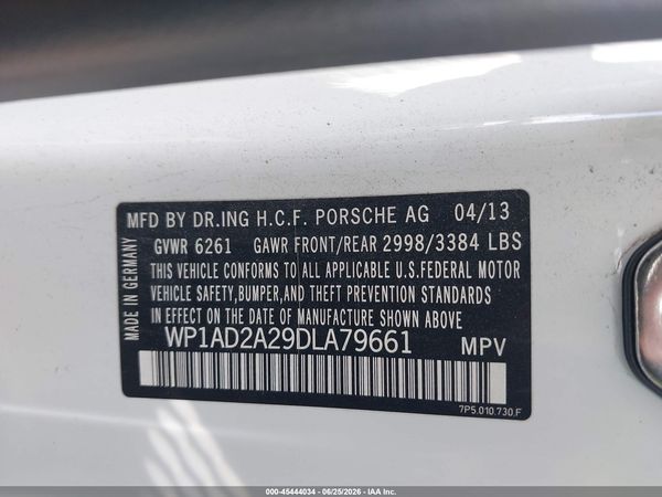 2013 PORSCHE CAYENNE GTS