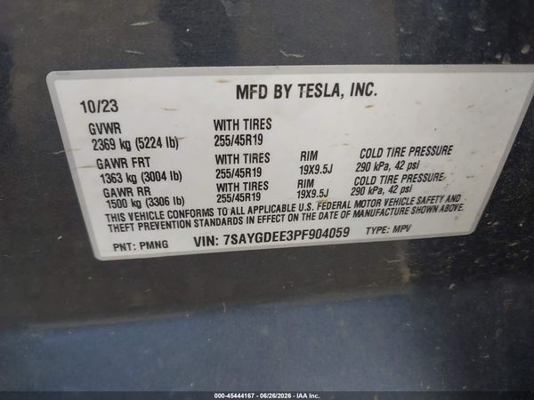 2023 TESLA MODEL Y