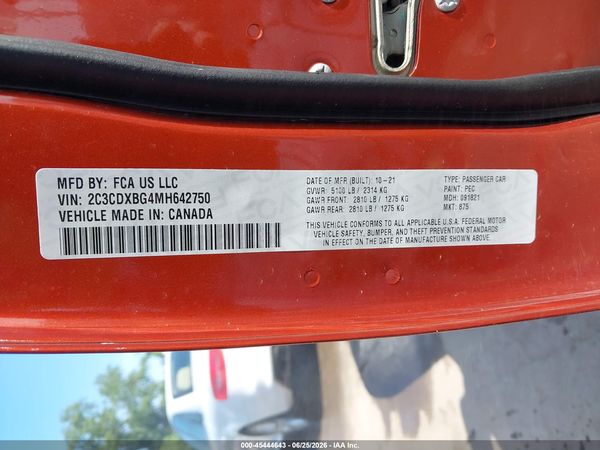 2021 DODGE CHARGER SXT RWD
