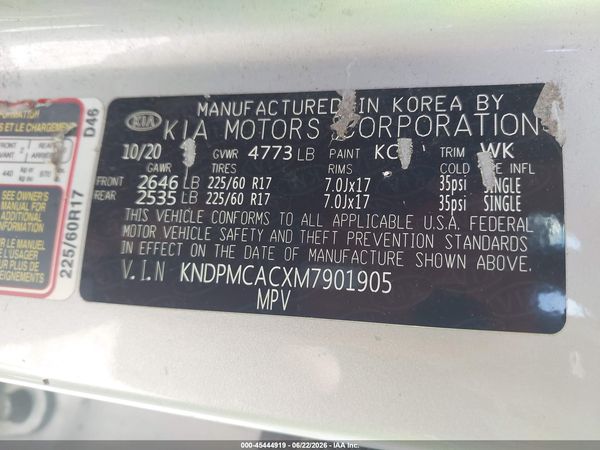2021 KIA SPORTAGE LX