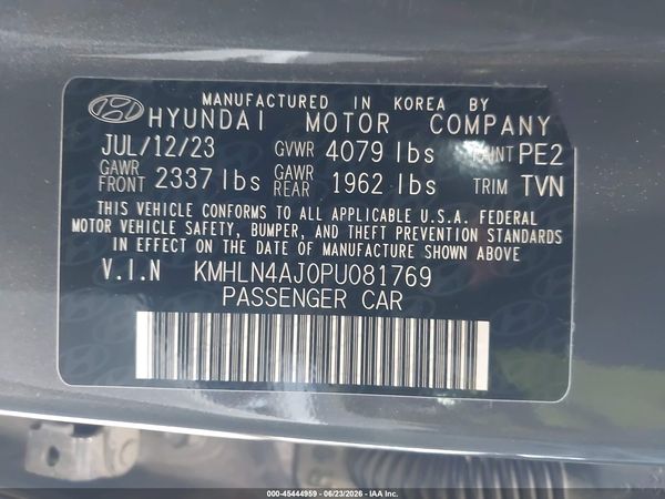 2023 HYUNDAI ELANTRA HYBRID LIMITED