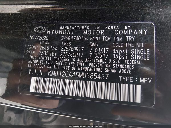 2021 HYUNDAI TUCSON SE